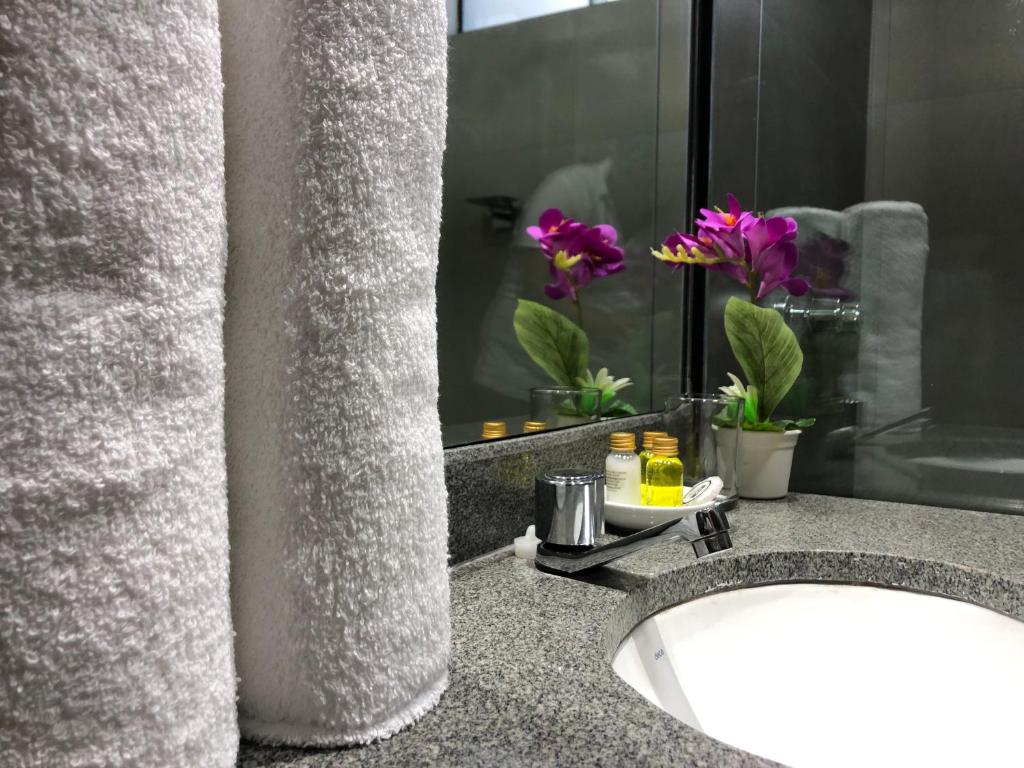 Koupelna v ubytování ikala Santa Cruz