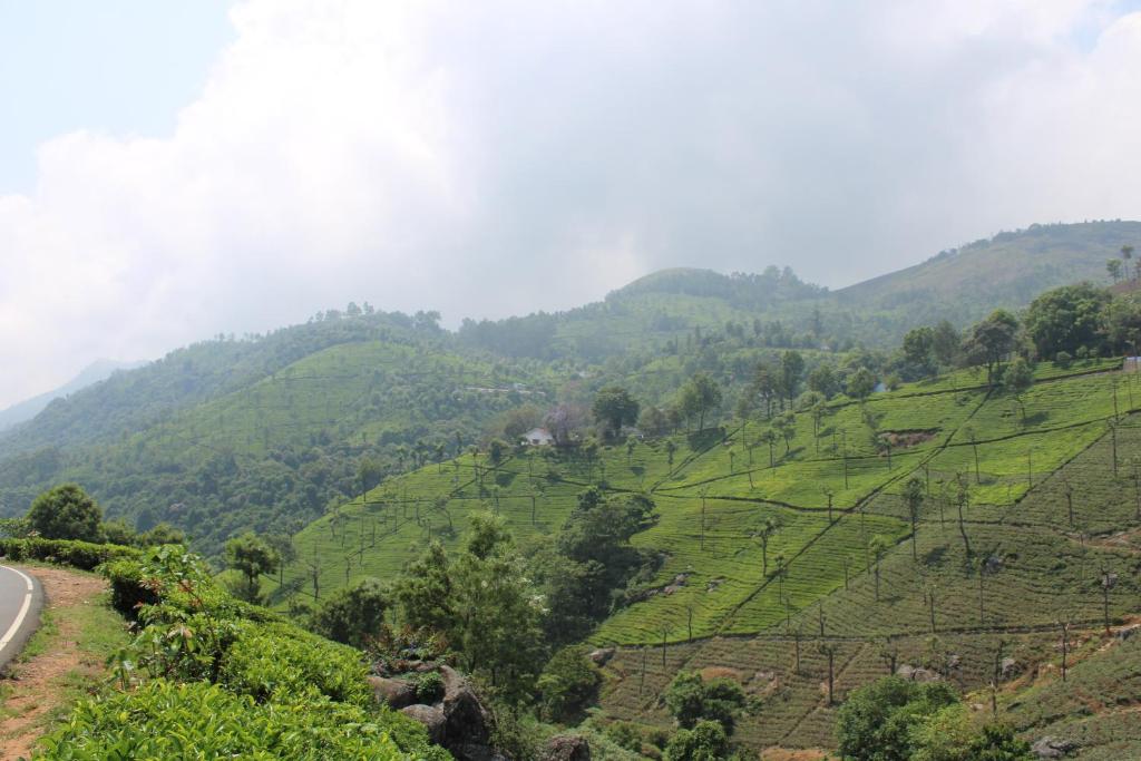 a view of a mountain with a road on it at Hidden Heaven in Coonoor