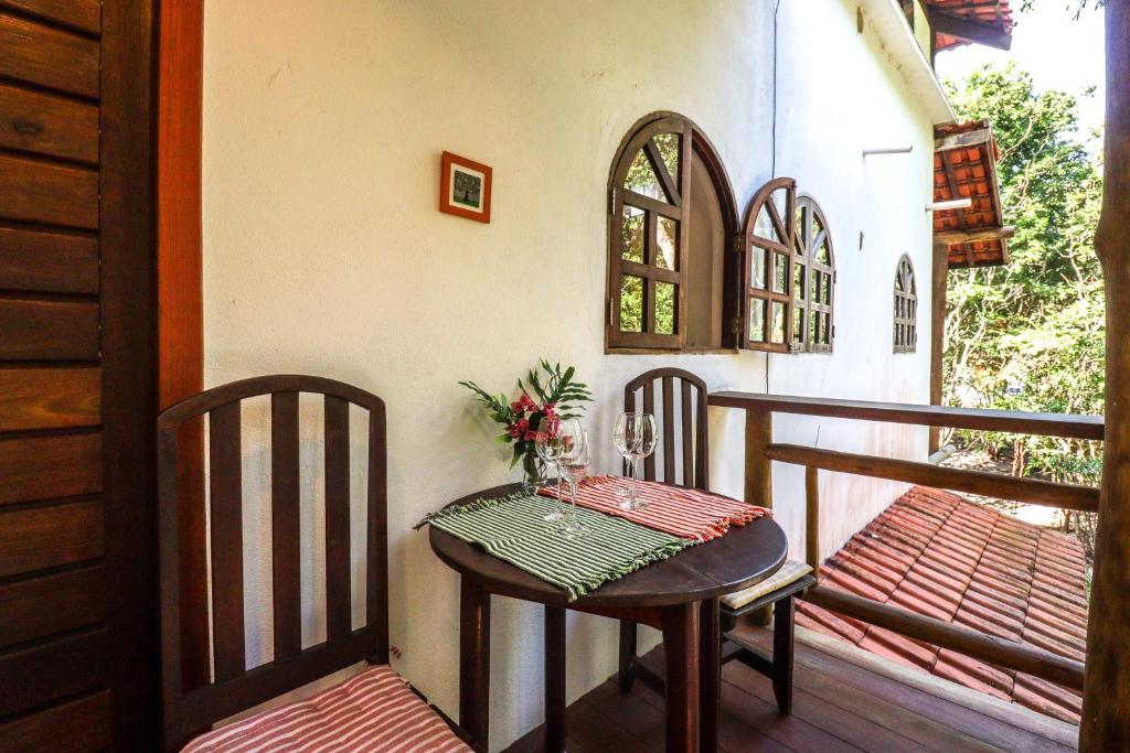 Balkón nebo terasa v ubytování Pipa Surf Yoga Apartamento e Suítes com cozinha completa