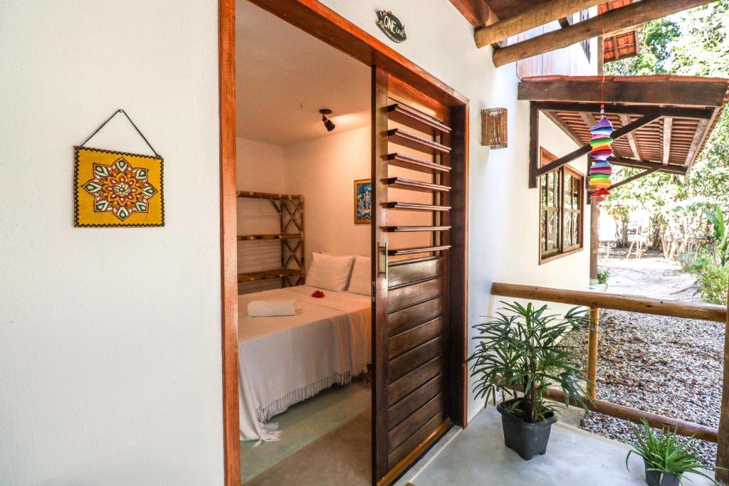 Balkón nebo terasa v ubytování Pipa Surf Yoga Apartamento e Suítes com cozinha completa