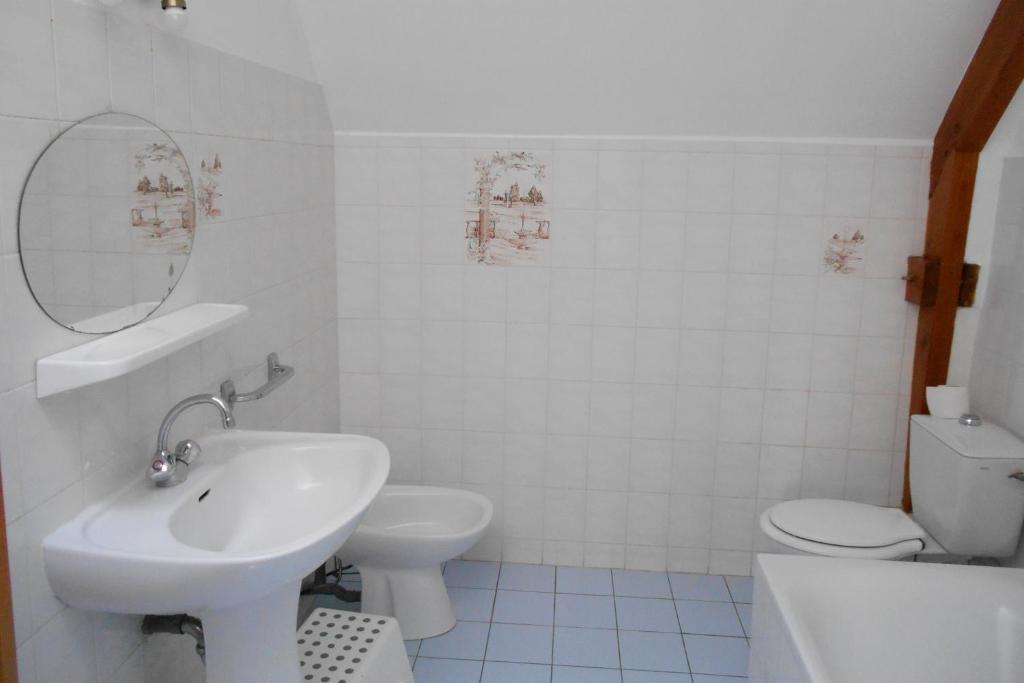 Koupelna v ubytování l'orangerie