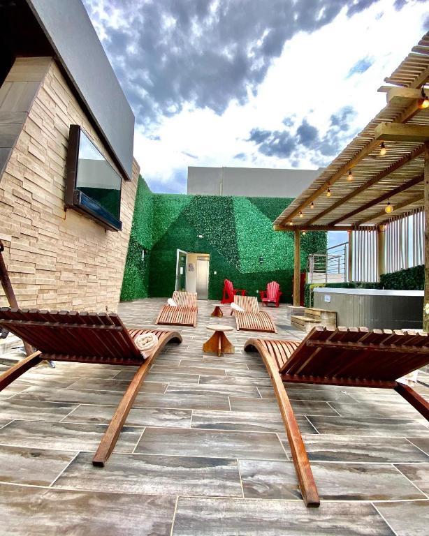 Balkón nebo terasa v ubytování Hotel Clipperton