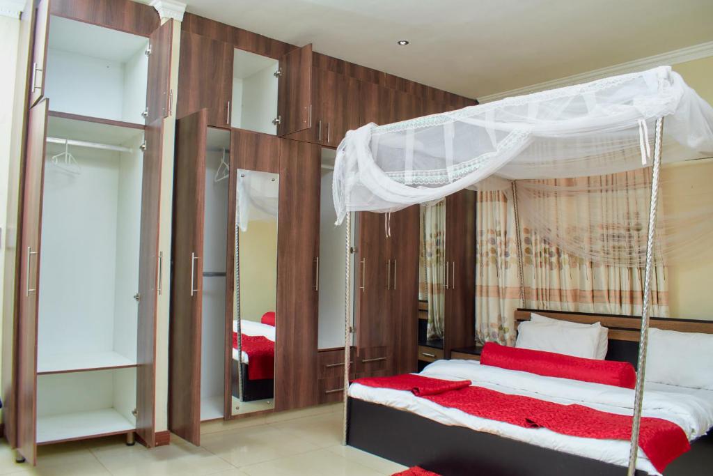 Łóżko lub łóżka w pokoju w obiekcie Kasha Premier Lodges - Area 1 Falls