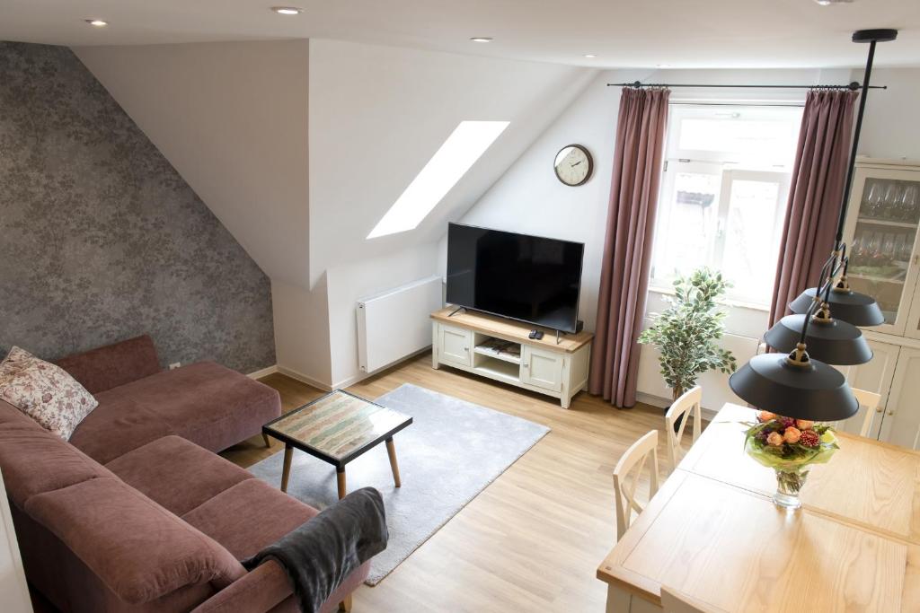 Posezení v ubytování Apartments am Linggplatz
