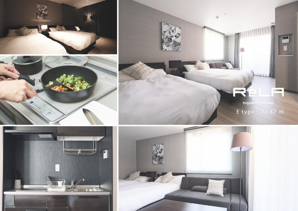 Llit o llits en una habitació de ReLA Higashimatsudo - Vacation STAY 67552v