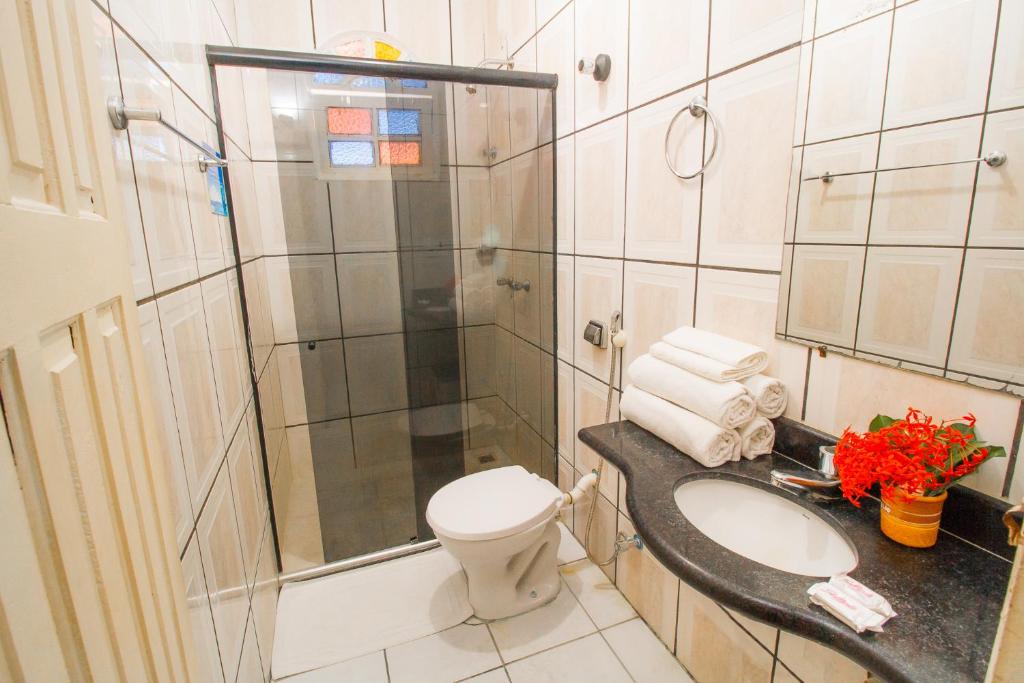 Koupelna v ubytování Shangrilá - Rede Soberano