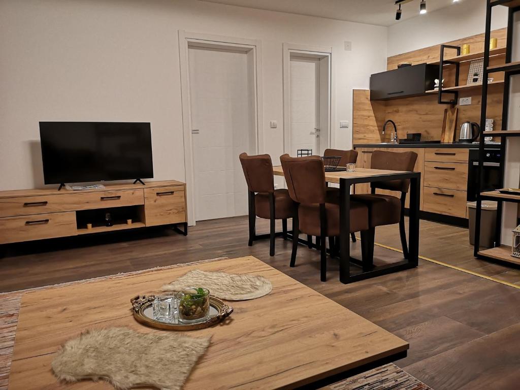 Kuchyň nebo kuchyňský kout v ubytování Zlatar Holidays Apartmani