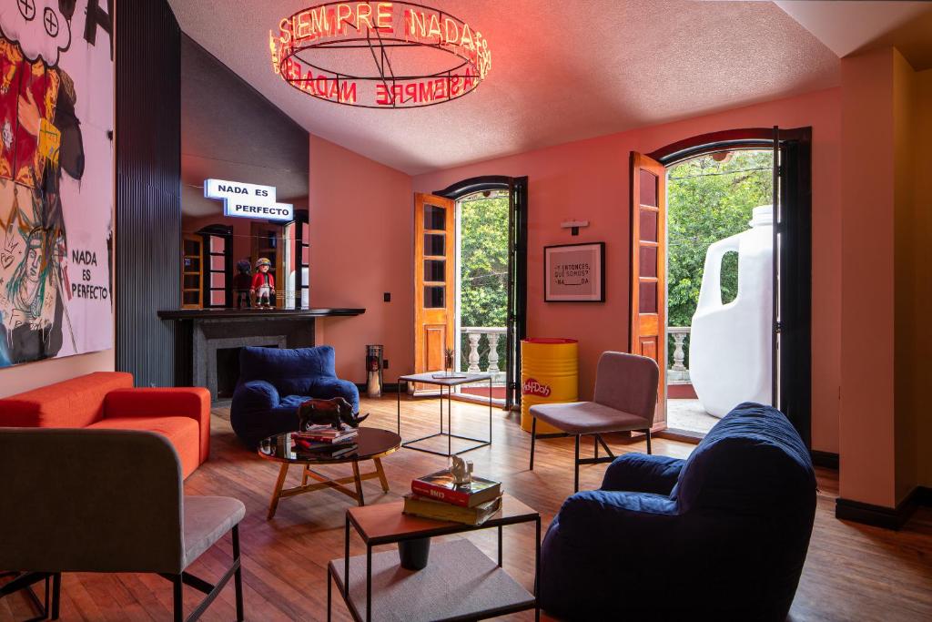 Posezení v ubytování Casa Nada Hotel