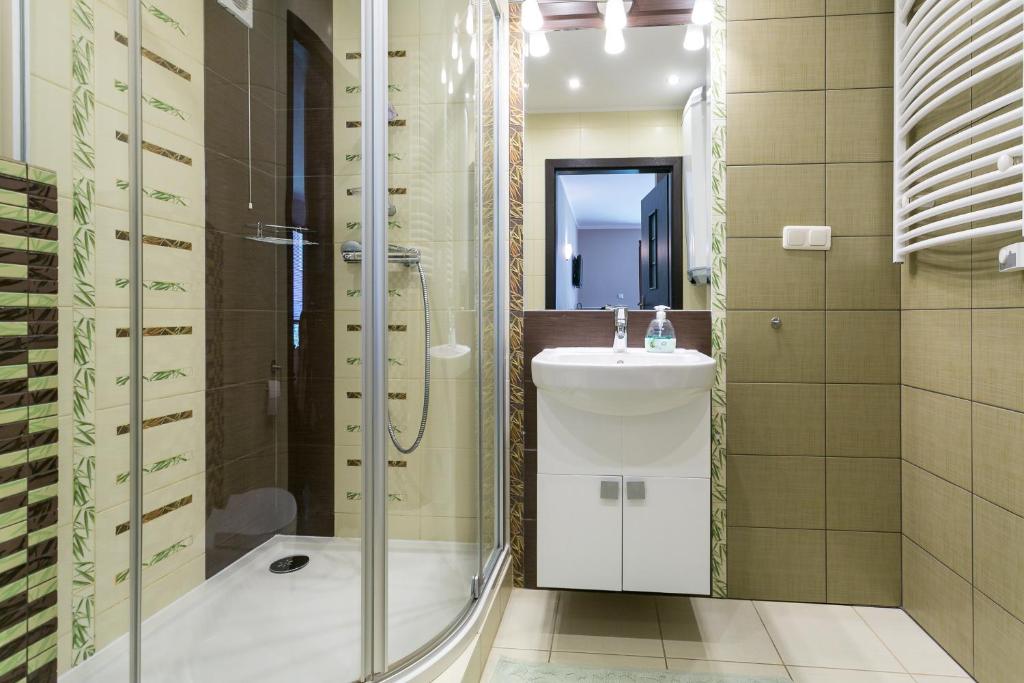 Kúpeľňa v ubytovaní Apartamenty Zakopane Droga na Bystre 4A