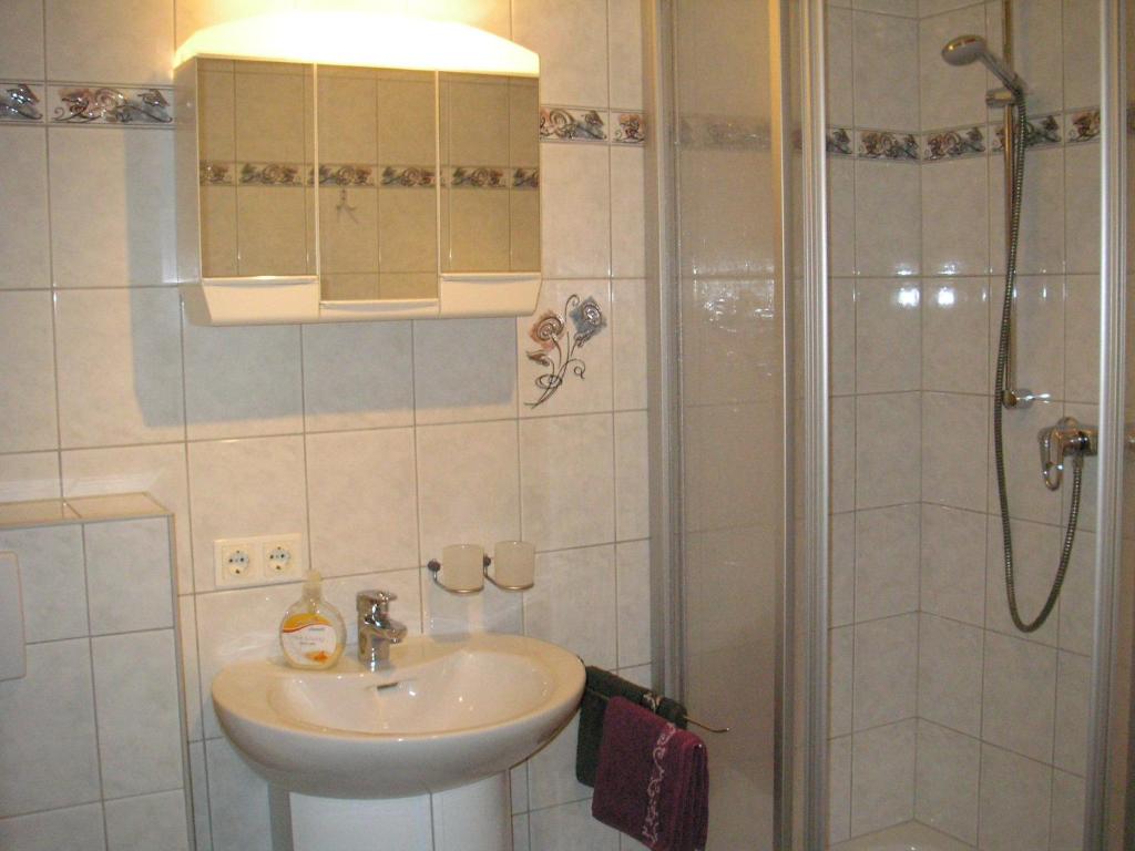 Kúpeľňa v ubytovaní Haus Daniel
