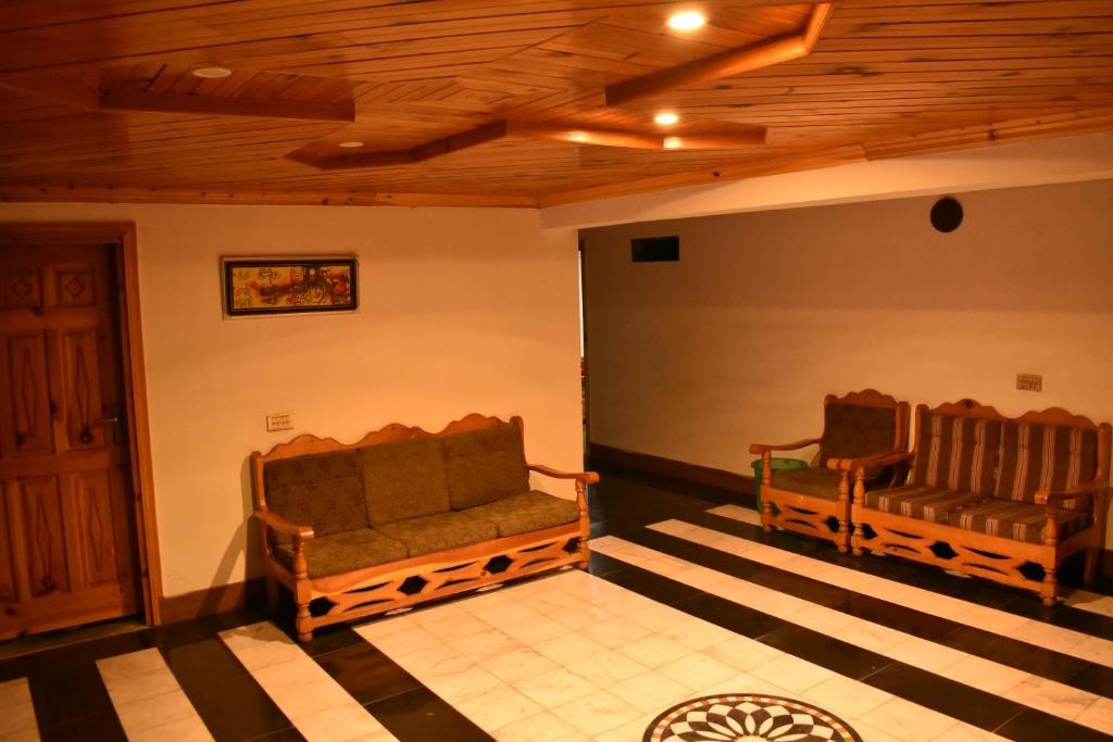 A seating area at Abbott Hotel Kaghan