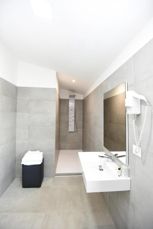 Koupelna v ubytování Agriturismo Borgo Imperiale