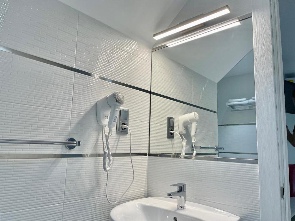 Koupelna v ubytování Hostal Los Ángeles