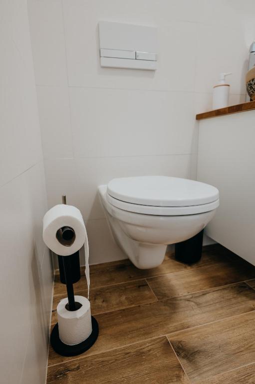 Vannituba majutusasutuses Apartmán Ve Dvoře Strážnice