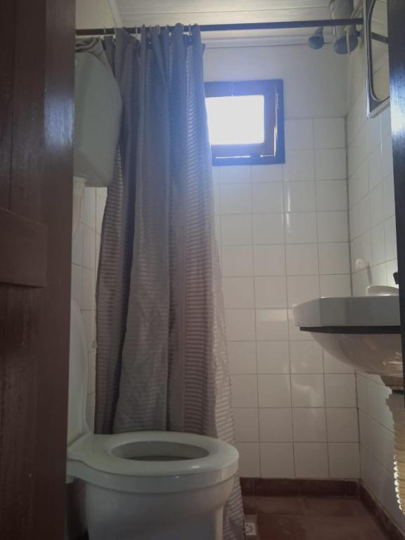 Koupelna v ubytování Cabañas Virazon Aguas Dulces