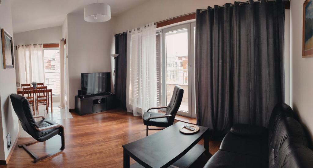 Posezení v ubytování Apartament Beskidzki Relax