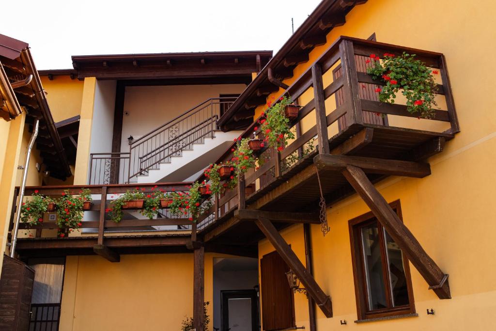 Balkón nebo terasa v ubytování LA CORTE SUL LAGO