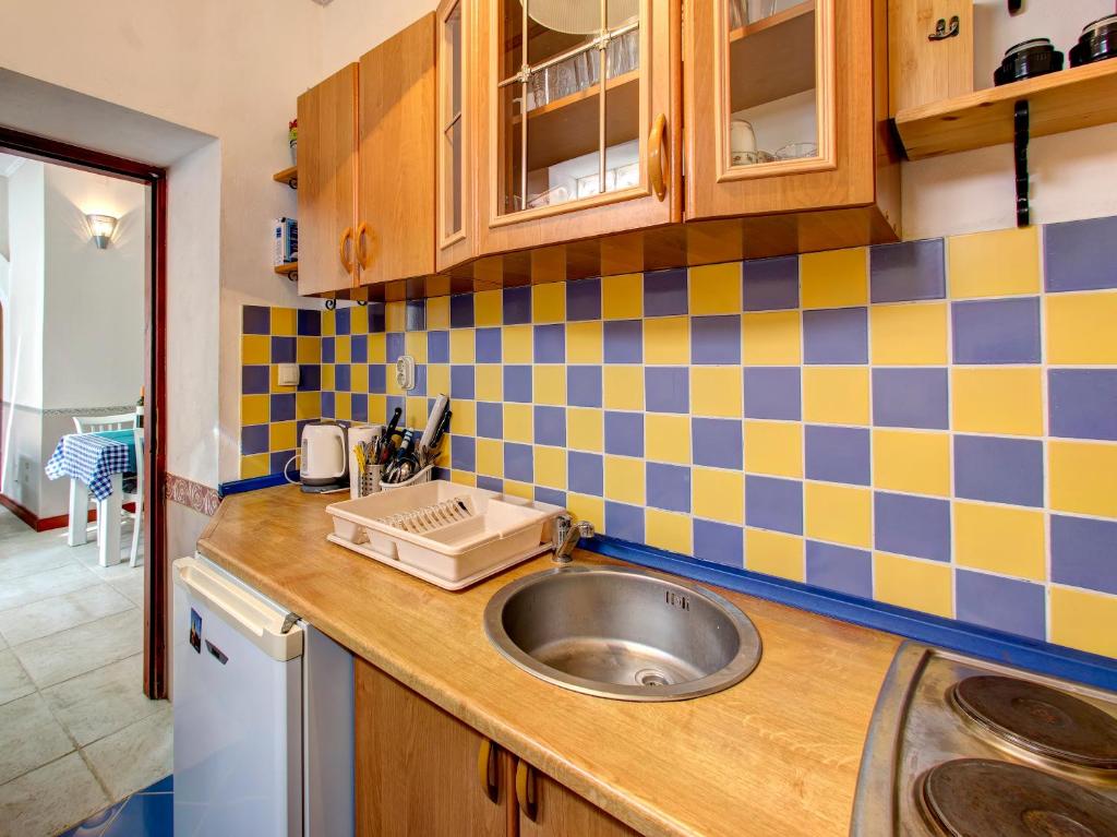 Kuchyň nebo kuchyňský kout v ubytování Villa Botticelli
