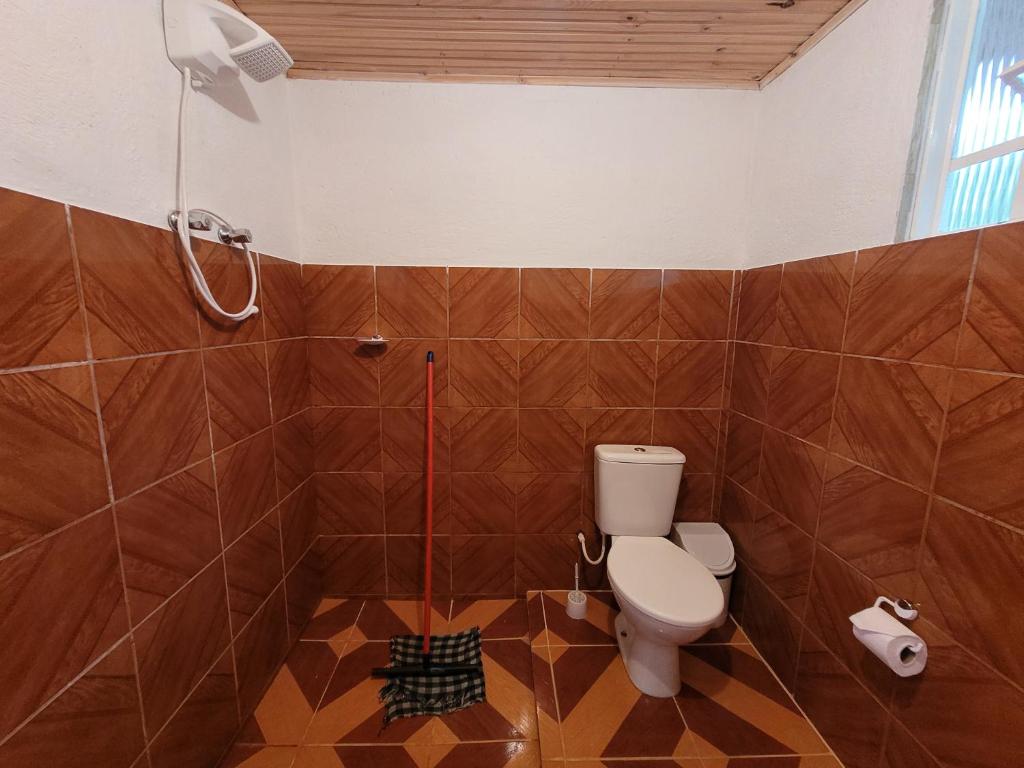 Koupelna v ubytování Chácara dos Pássaros