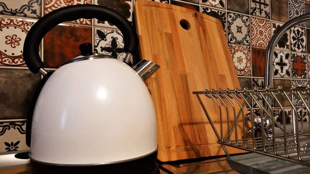 Kuchyň nebo kuchyňský kout v ubytování Kunterbunt Istanbul