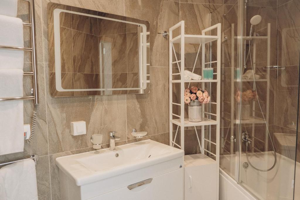 Koupelna v ubytování Boutique Hotel Portofino