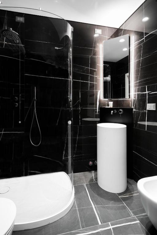 Koupelna v ubytování Hotel Doriguzzi