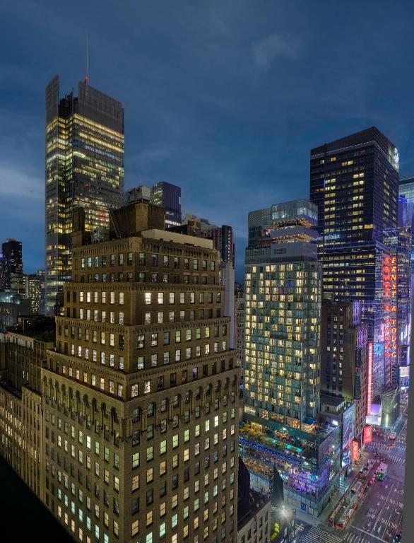 Ein allgemeiner Blick auf New York oder ein Stadtblick von des Hotels aus