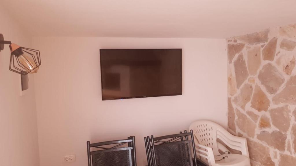 TV a/nebo společenská místnost v ubytování Deluxe Apartment Nika