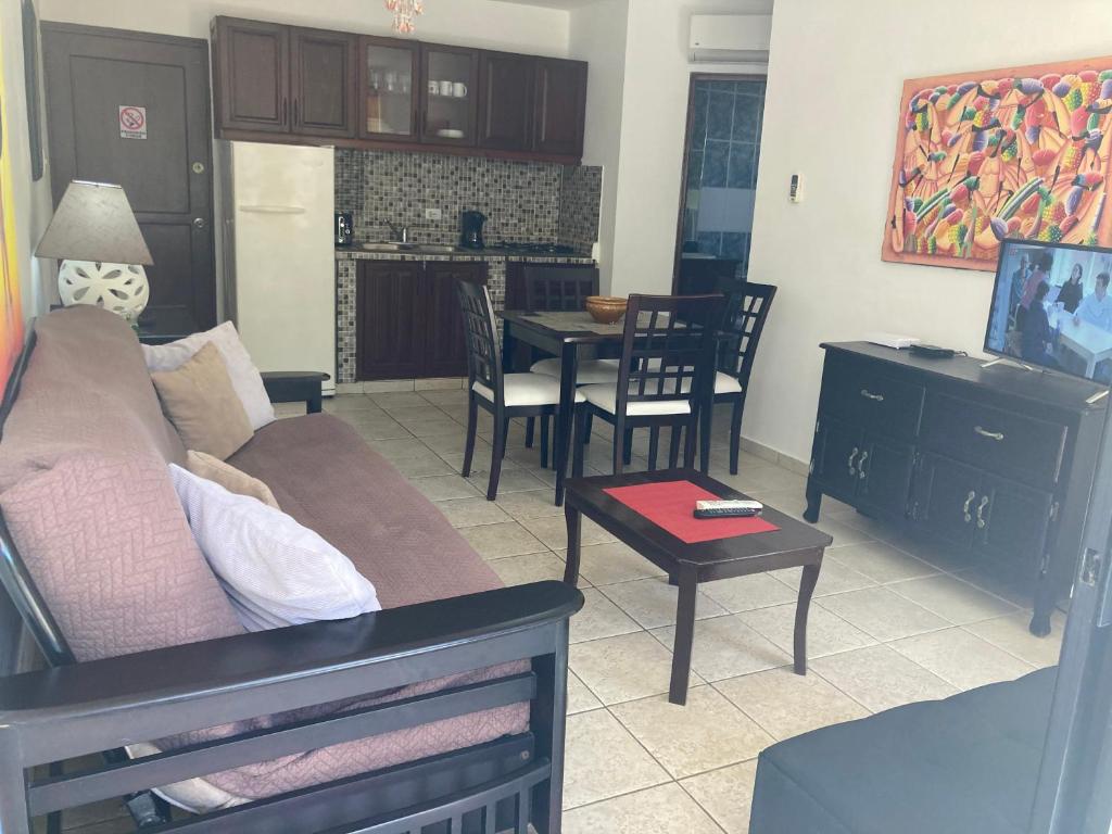 TV a/nebo společenská místnost v ubytování Cita del Sol City Apartments