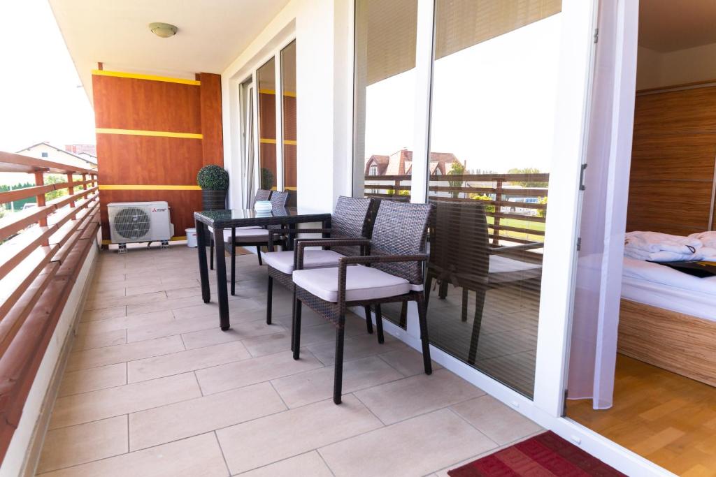 Posezení v ubytování Bella Mura Blue Apartment