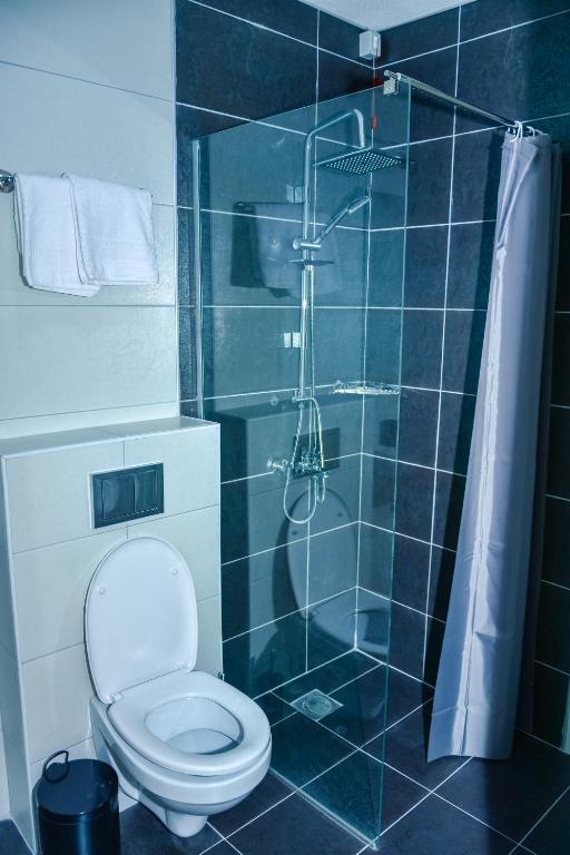 Koupelna v ubytování Hotel Story