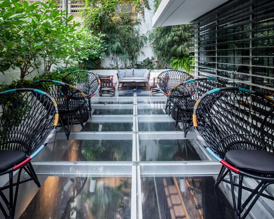 Balkón nebo terasa v ubytování Ink Hotel Tel Aviv