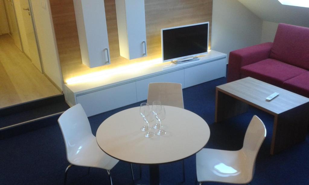 Posezení v ubytování ADC Design Apartmány