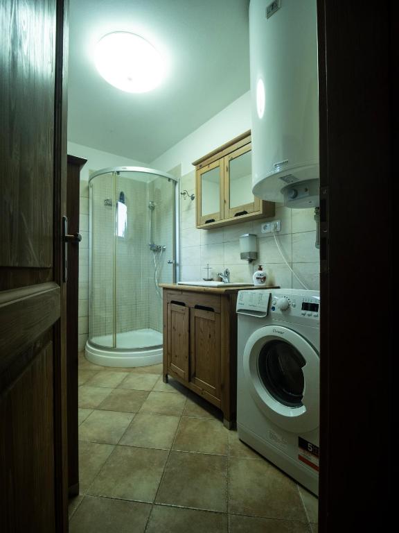 Kuchyň nebo kuchyňský kout v ubytování Cottage Bara