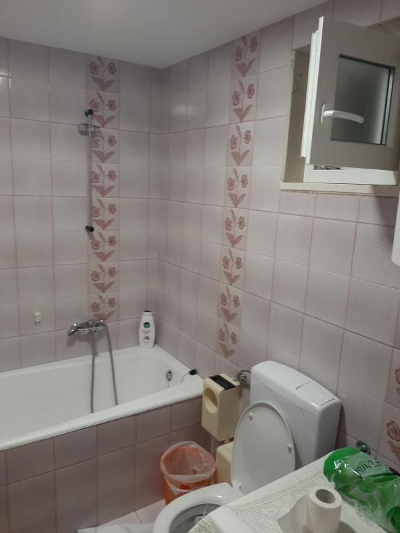 Koupelna v ubytování Rooms N&M