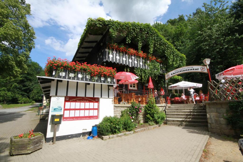 Zahrada ubytování Waldgasthaus & Pension Christianental