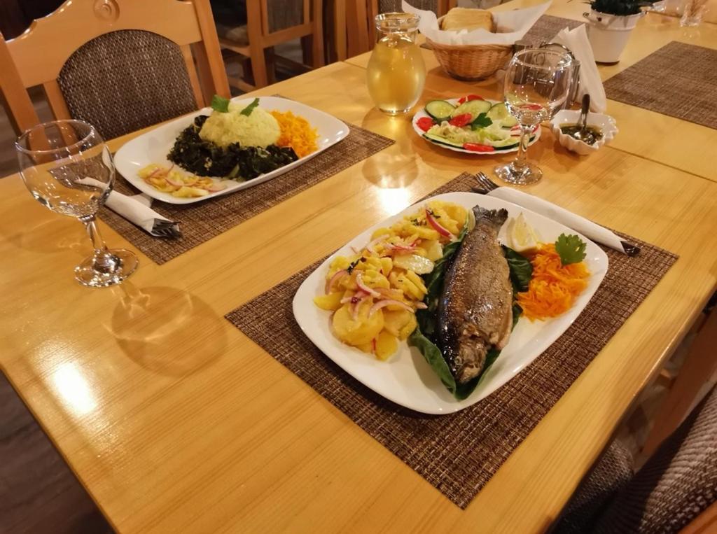 Jedlo v ubytovaní bed & breakfast alebo blízkom okolí