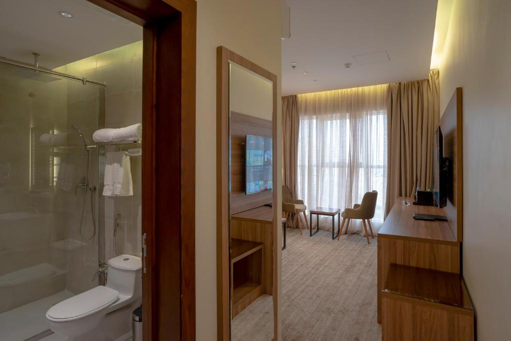 Koupelna v ubytování W Suites Hotel