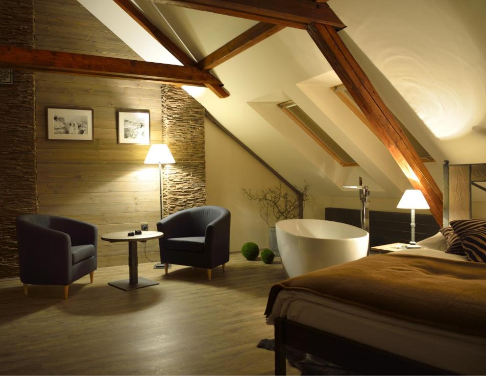 Posezení v ubytování Hotel Via Ironia