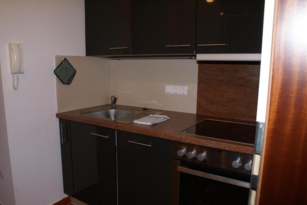 Kuchyňa alebo kuchynka v ubytovaní Appartementanlage Bach