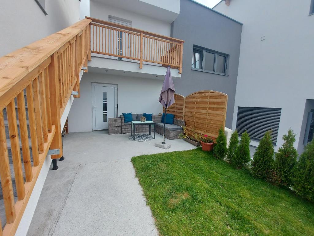 Balkón nebo terasa v ubytování Haus Bergglück