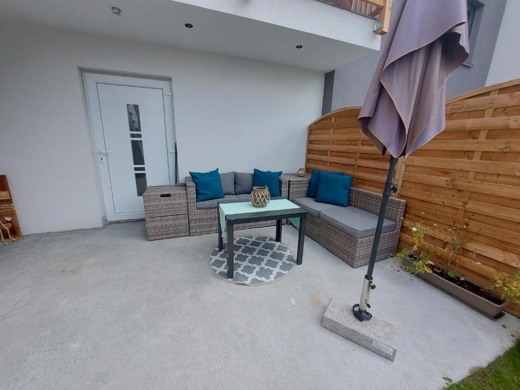 Posezení v ubytování Haus Bergglück