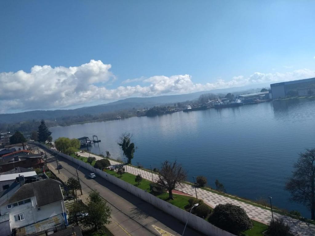 a view of a large body of water at Vista al río Calle - Calle in Valdivia