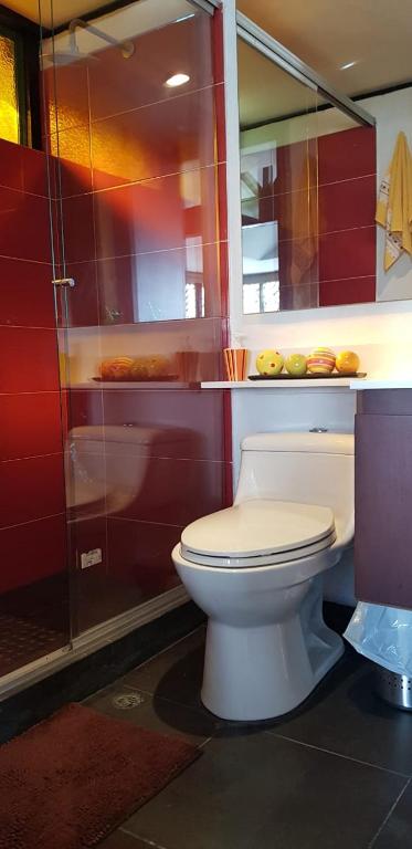 Koupelna v ubytování El Hostel Granjero