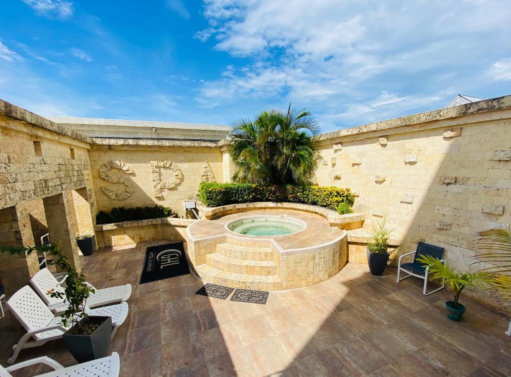 Patio nebo venkovní prostory v ubytování Exclusivos Apartamentos con playa privada