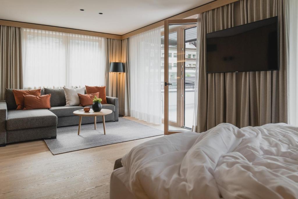 Posteľ alebo postele v izbe v ubytovaní Neuhaus Zillertal Resort