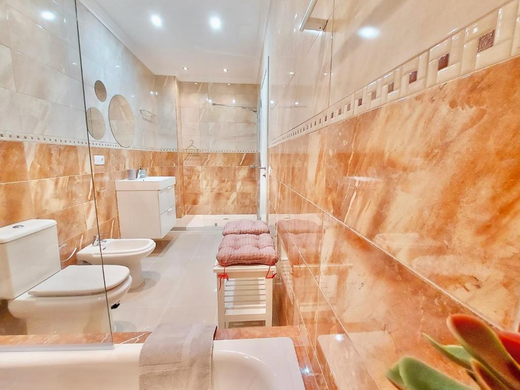 Kúpeľňa v ubytovaní Aromas Suites Apartments