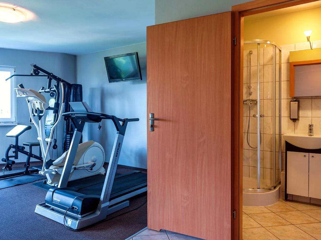 Posilňovňa alebo fitness centrum v ubytovaní Delta Apart-House