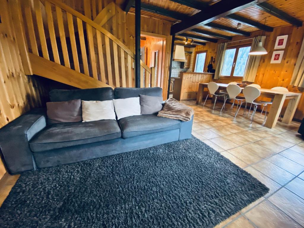 Posezení v ubytování Chalet Le Jeuna