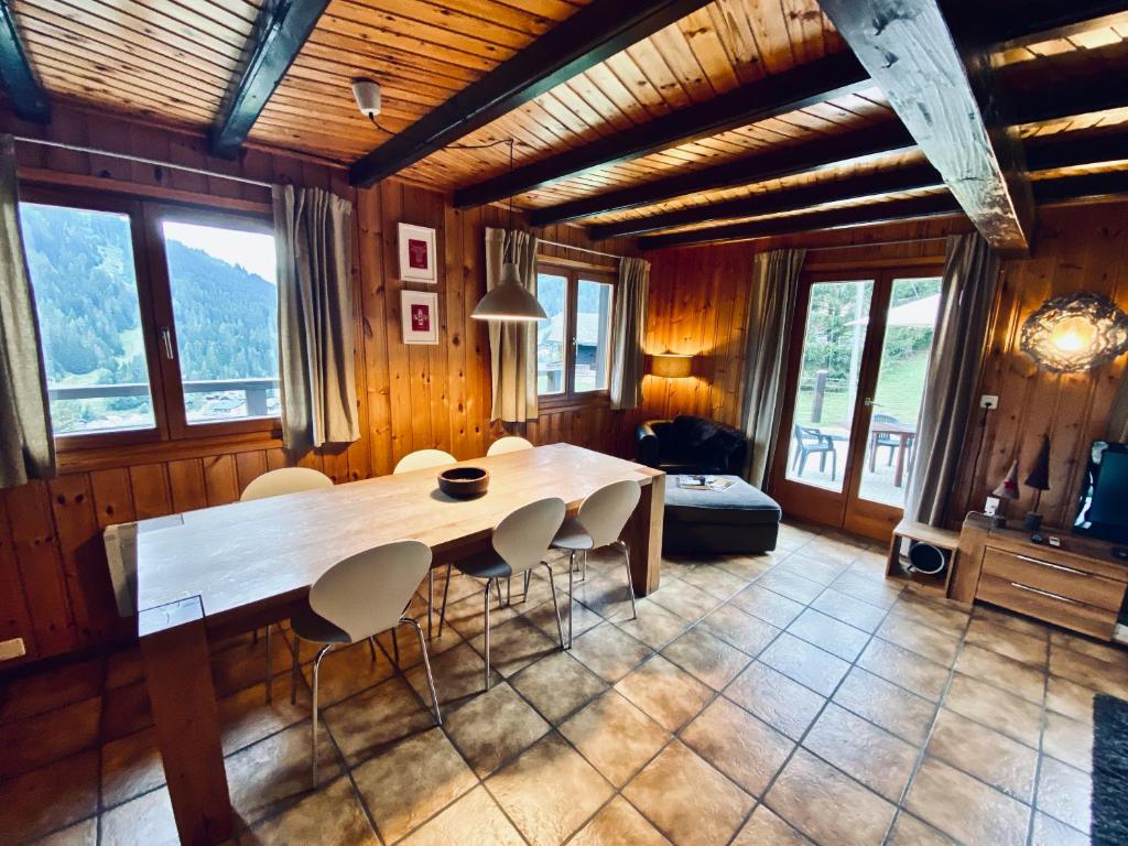 Posezení v ubytování Chalet Le Jeuna